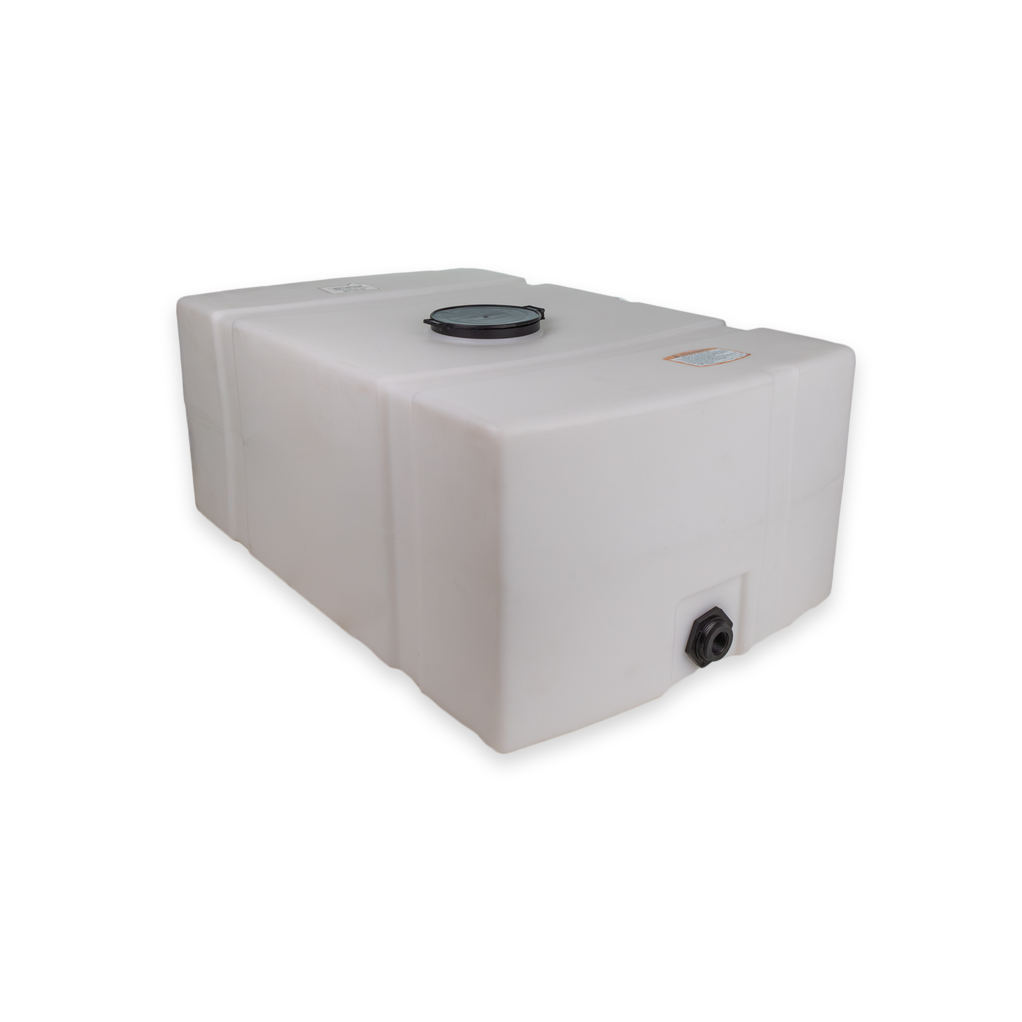 Norwesco, 68 Gallon Flat Bottom Utility Tank, Max. Capacity 68 Gal, Max. PSI 0 Material Polyethylene, Model# 43841-DS